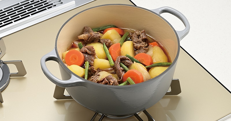 煮込み料理の焦げつきを抑える