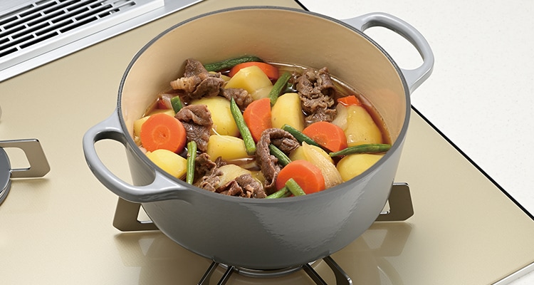 煮込み料理の焦げつきを抑える