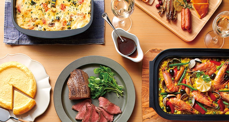 最新グリルで「こんなメニューも自動でおいしく！」