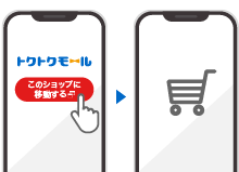 ステップ❶ 利用したいネットショップを選び、ネットショップへ移動