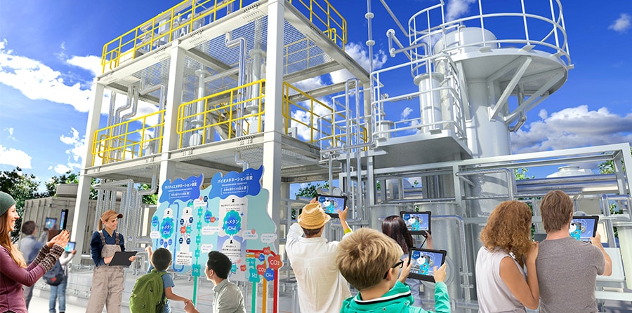 生ごみがエネルギーに！？大阪・関西万博で未来の都市ガス「e-メタン」を製造する実証実験を実施