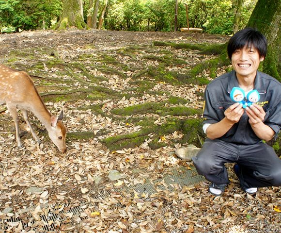 「奈良公園のシカたちを、これからもよろしくお願いします!」