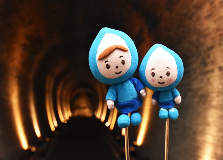 幻のトンネルを実際に見て、マイマイたちも地すべりの怖さを学びました